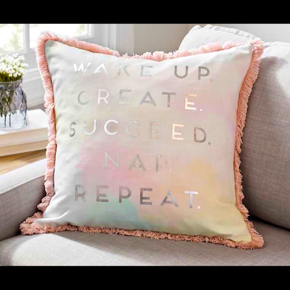 Cute Kirklands Watercolor Pillow